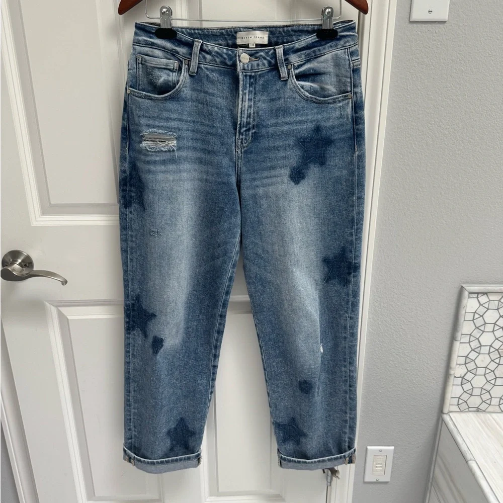 Women's Blue Star Straight Leg Jeans size 27 - Picture 4 of 9